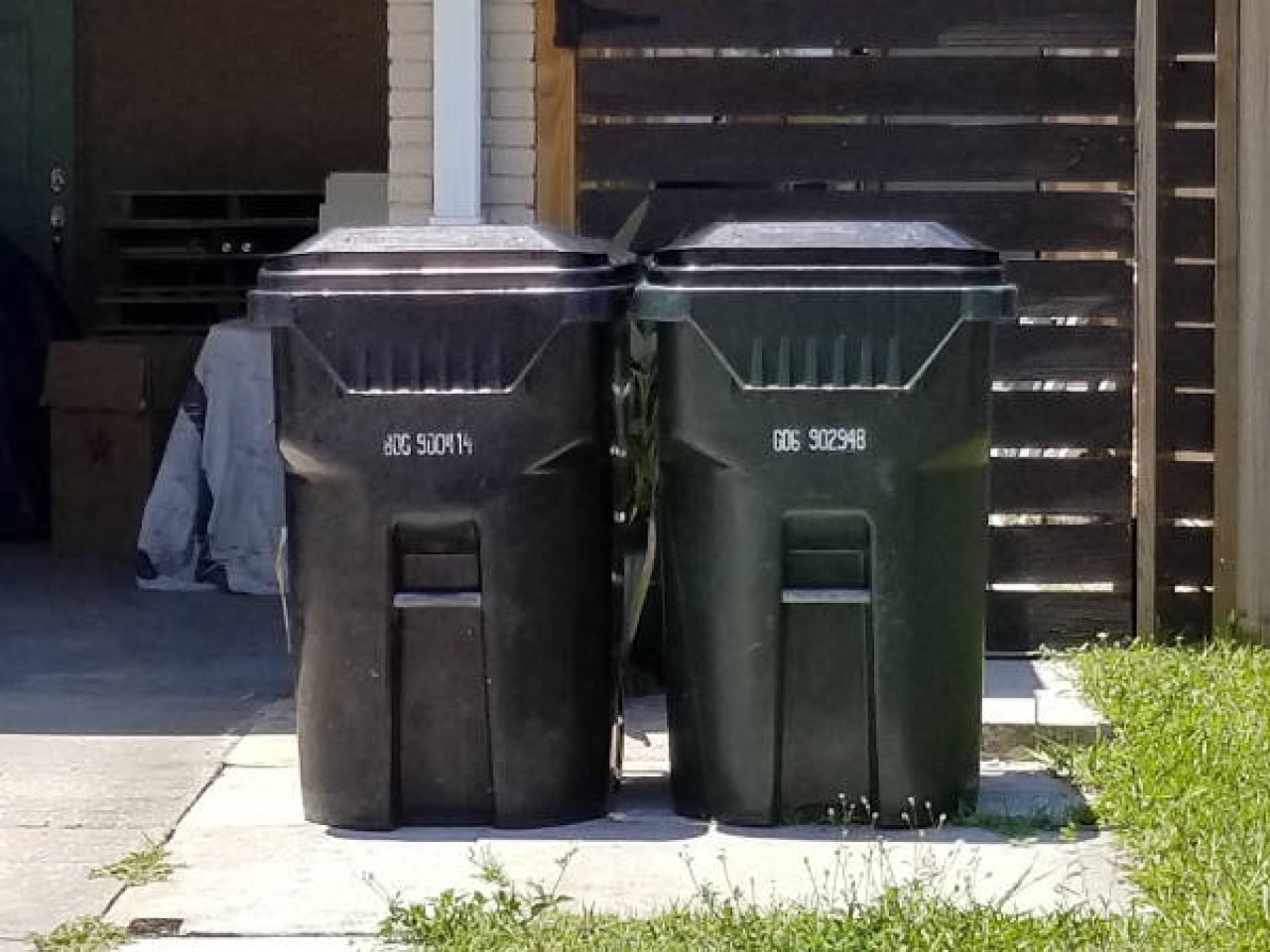 Solid waste carts.