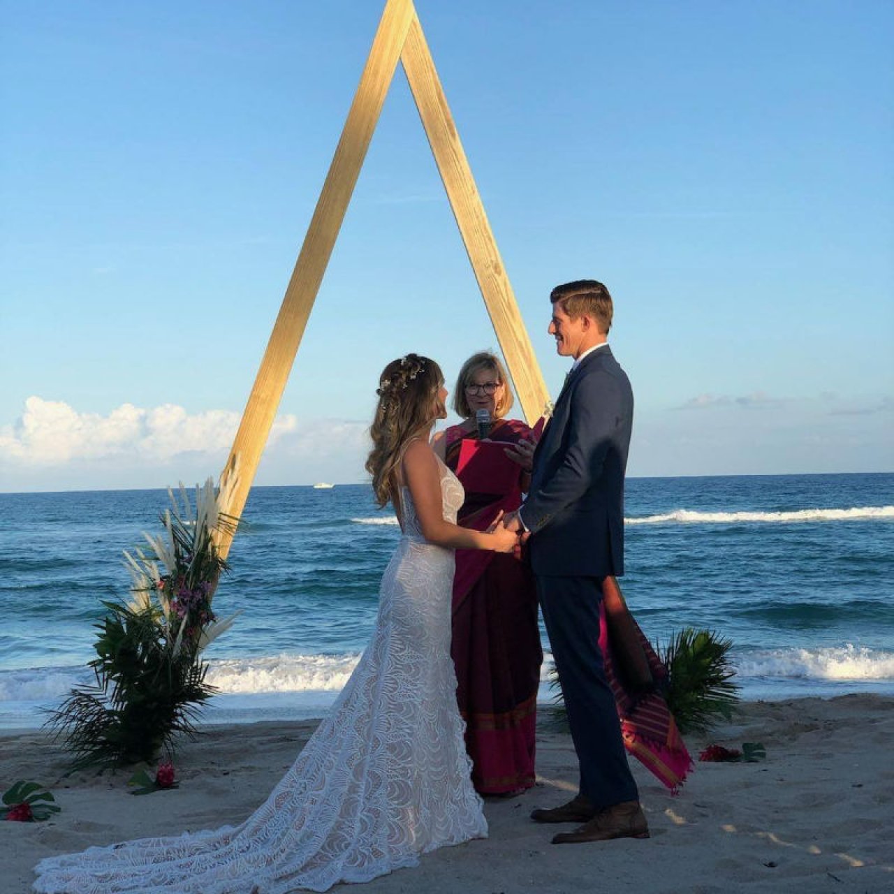 beach wedding at casino. ballroom.